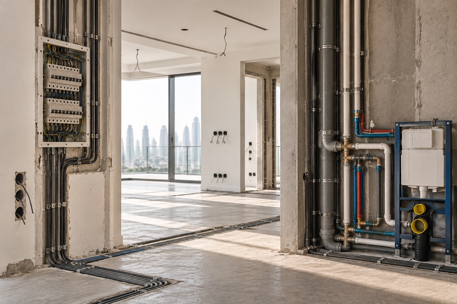 Electrical and plumbing works in Dubai